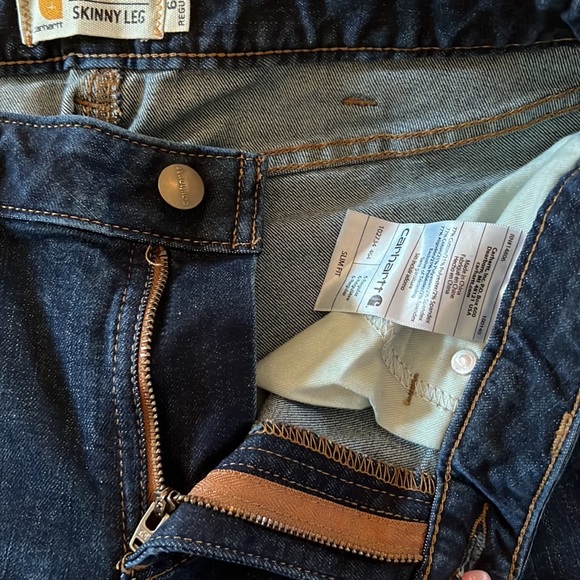 Carhartt Layton Slim Fit Skinny Leg Jeans 6 Regular - Picture 12 of 14